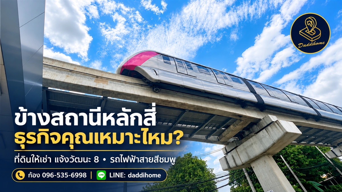 ซื้อที่ดิน หรือเก็บเงินทุนไว้สร้างธุรกิจ? มองทางเลือกเช่าที่ดินแจ้งวัฒนะ 8 เนื้อที่ 890.3 ตารางวา